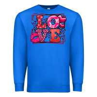 True Royal Love Valentine's Day leopard frame Premium Sweatshirt - LillyAllenDesigns