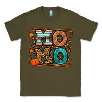 Army Green Fall Autumn Leopard Momo Classic Tee - LillyAllenDesigns