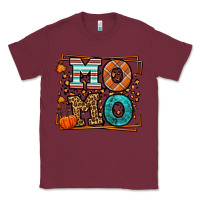 Burgundy Fall Autumn Leopard Momo Classic Tee - LillyAllenDesigns