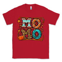 Red Fall Autumn Leopard Momo Classic Tee - LillyAllenDesigns