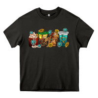 Asphalt western rodeo coffee cup Heavy Core Tee - texasbilliewilder
