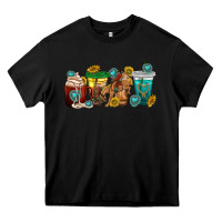 Black western rodeo coffee cup Heavy Core Tee - texasbilliewilder