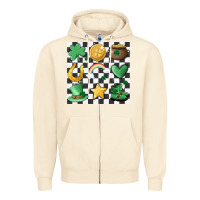 Sandshell checker board lucky charms Zipper Hoodie - MaliasSmallBusiness