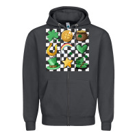 Smoke checker board lucky charms Zipper Hoodie - MaliasSmallBusiness