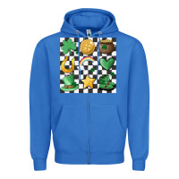 True Royal checker board lucky charms Zipper Hoodie - MaliasSmallBusiness