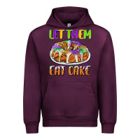 Mauve Wine let them eat cake Urban Hoodie - CowGirlArtShop