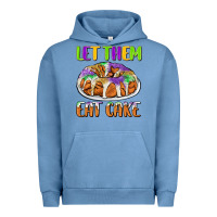 Pigment Pebble Blue let them eat cake Urban Hoodie - CowGirlArtShop