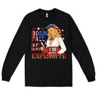 Black born free but now im expensive Long Sleeve Tee - NancyCooperArtShop