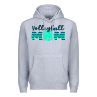Heather Grey Volleyball Mom Premium Hoodie - Bettercallsaul