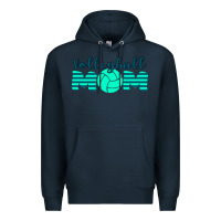 Navy Volleyball Mom Premium Hoodie - Bettercallsaul