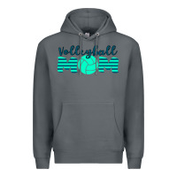 Rock Volleyball Mom Premium Hoodie - Bettercallsaul