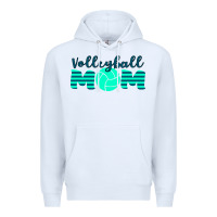 White Volleyball Mom Premium Hoodie - Bettercallsaul