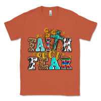 Copper faith over fear with cross and sunflowers Classic Tee - AdoDesignShop
