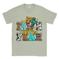 Matcha faith over fear with cross and sunflowers Classic Tee - AdoDesignShop
