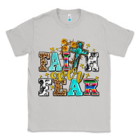 Moon Dust faith over fear with cross and sunflowers Classic Tee - AdoDesignShop