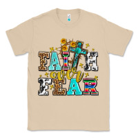 Mushroom faith over fear with cross and sunflowers Classic Tee - AdoDesignShop