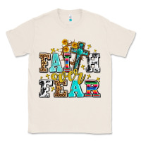 Natural faith over fear with cross and sunflowers Classic Tee - AdoDesignShop