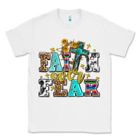 White faith over fear with cross and sunflowers Classic Tee - AdoDesignShop