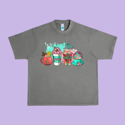 Religious Coffee Cups Urban Heavy Tee Designed By Adodesignshop