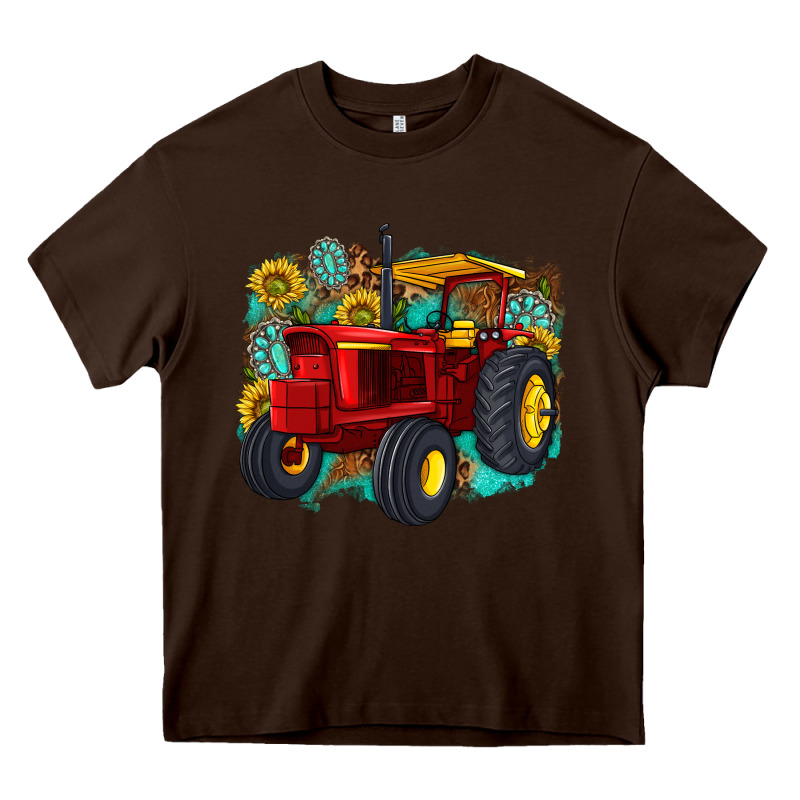 Western Tractor Heavy Core Tee by texasbilliewilder | Teevron
