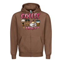 Chestnut coffee please Zipper Hoodie - MaliasSmallBusiness