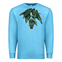 Ocean Blue Amazon Elephant Ear Premium Sweatshirt - LillyAllenDesigns