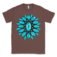 Chestnut turqoise gemstone Classic Tee - AdoDesignShop
