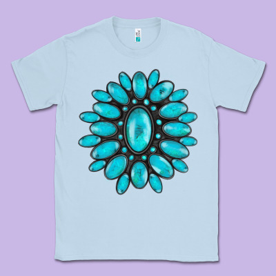 Turqoise Gemstone Classic Tee Designed By Adodesignshop