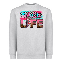 Heather Grey race life Heavyweight Sweatshirt - AdoDesignShop