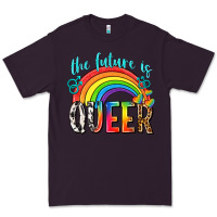 Plum the future is queer Premium Tee - texasbilliewilder