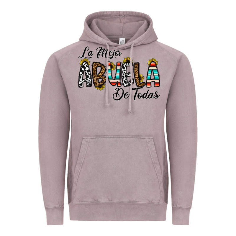 La Mejor Abuela De Todas Vintage Hoodie by CowhideDigitalArt | Teevron