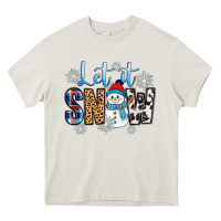 Cream let it snow Heavy Core Tee - Zillion Design Studio