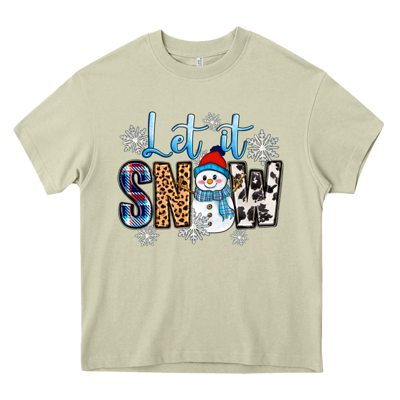 Let It Snow Heavy Core Tee by Zillion Design Studio | Teevron