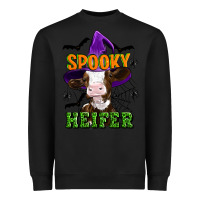 Black Spooky heifer halloween Heavyweight Sweatshirt - Artiststas