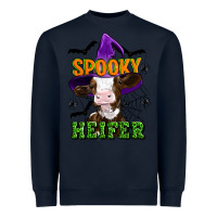 Navy Spooky heifer halloween Heavyweight Sweatshirt - Artiststas