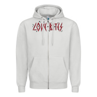Dove Grey love bites Zipper Hoodie - MaliasSmallBusiness