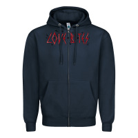 Navy love bites Zipper Hoodie - MaliasSmallBusiness