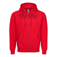 Red love bites Zipper Hoodie - MaliasSmallBusiness