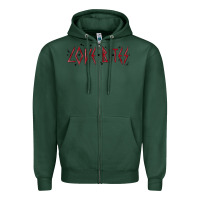 Sports Green love bites Zipper Hoodie - MaliasSmallBusiness