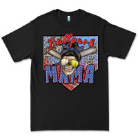Black ballpark mama Premium Tee - Zillion Design Studio