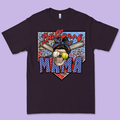 Ballpark Mama Premium Tee Designed By Zillion Design Studio