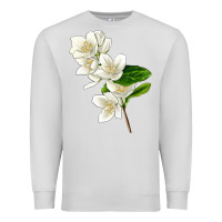 Dove Grey Mock Oranges Premium Sweatshirt - LillyAllenDesigns