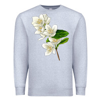 Heather Grey Mock Oranges Premium Sweatshirt - LillyAllenDesigns