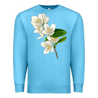 Ocean Blue Mock Oranges Premium Sweatshirt - LillyAllenDesigns