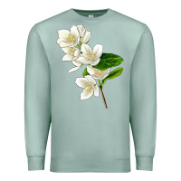 Seafoam Mock Oranges Premium Sweatshirt - LillyAllenDesigns