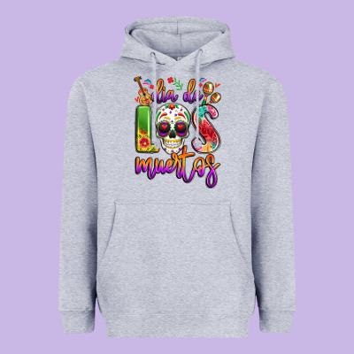 Dia De Los Muertos Heavyweight Hoodie Designed By Lillyallendesigns