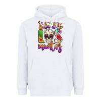 White dia de los muertos Heavyweight Hoodie - LillyAllenDesigns