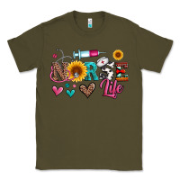 Army Green western nurse life Classic Tee - Artiststas