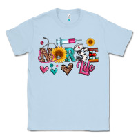Dusty Blue western nurse life Classic Tee - Artiststas