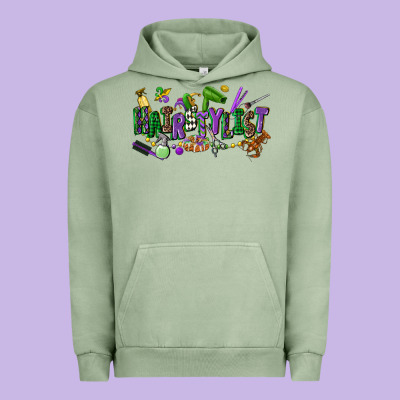 Hairstylist Mardi Gras Urban Hoodie Designed By Cowgirlartshop